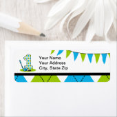 Étiquette Jacquard Golf 1er anniversaire (En situation)