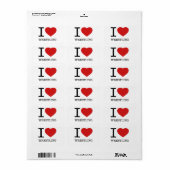 ÉTIQUETTE J'ADORE LE RESTREINTE (Feuille entière)