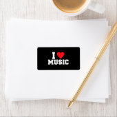 Étiquette J'adore Music Lover (En situation)