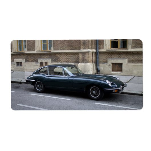 Étiquette Jaguar E-Type Hardtop (Devant)