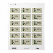 Étiquette J'ai creusé le botte de métal détectant Guy Chasse (Feuille entière)