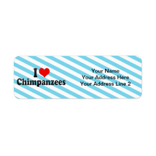 Étiquette J'aime des chimpanzés