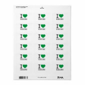 ÉTIQUETTE J'AIME LE RANDONNÉE (Feuille entière)