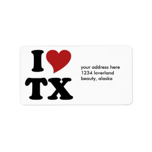 Étiquette J'aime le Texas