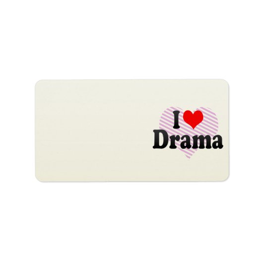 Étiquette J'aime le théâtre (Devant)