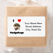 Étiquette J'aime les hérissons (En situation)