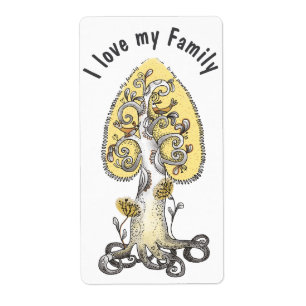 Étiquette J'aime ma famille