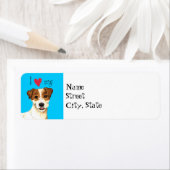 Étiquette J'aime ma Parson Russell Terrier (En situation)