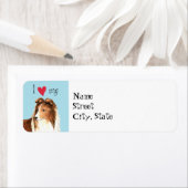 Étiquette J'aime ma Sheltie (En situation)