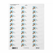 Étiquette J'aime ma Sheltie (Feuille entière)