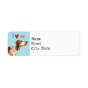 Étiquette J'aime mon American English Coonhound
