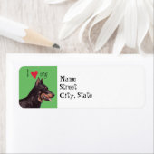 Étiquette J'aime mon Beauceron (En situation)