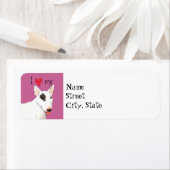 Étiquette J'aime mon Bull Terrier (En situation)