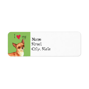 Étiquette J'aime mon Chihuahua