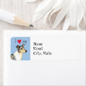 Étiquette J'aime mon collie lisse (En situation)