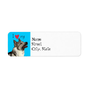 Étiquette J'aime mon Elkhound norvégien
