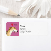 Étiquette J'aime mon Greyhound (En situation)