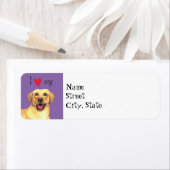 Étiquette J'aime mon laboratoire jaune (En situation)