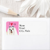 Étiquette J'aime mon maltais (En situation)