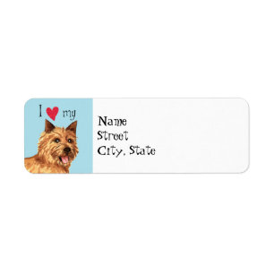 Étiquette J'aime mon Norwich Terrier