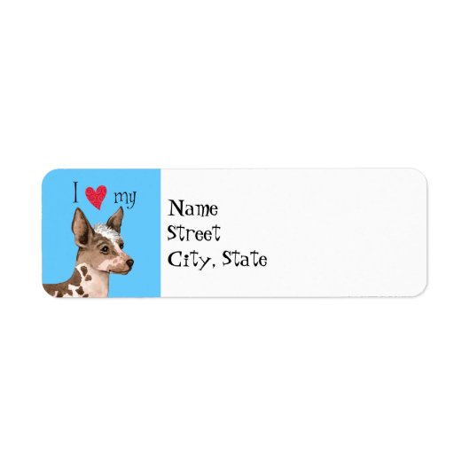 Étiquette J'aime mon orchidée inca péruvienne (Devant)