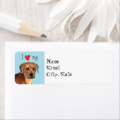 Étiquette J'aime mon Rhodesian Ridgeback (En situation)