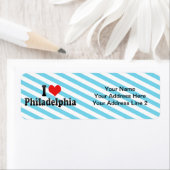 Étiquette J'aime Philadelphie (En situation)