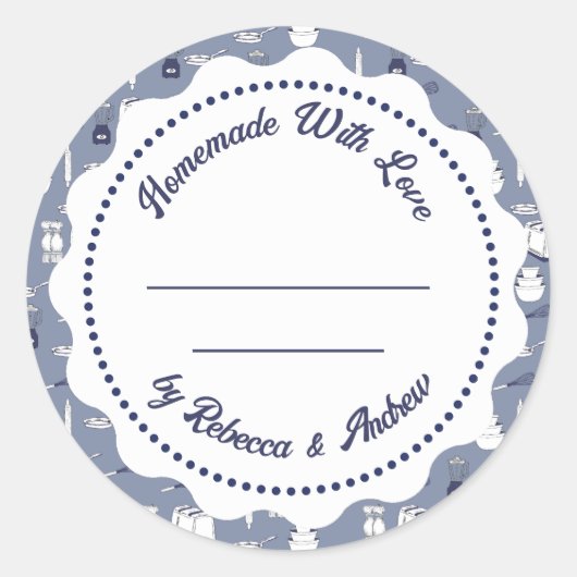 Étiquette Jam Canning | Mason Jar fait maison (Devant)