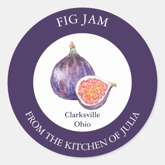 Étiquette Jam Fig (Devant)