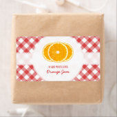 Étiquette Jam orange (En situation)