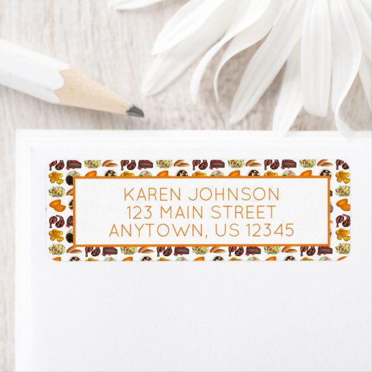 Étiquette Jamaïcain Foods Caribbean Cuisine Restaurant Chef (En situation)