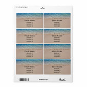 Étiquette Jamaïque Beach (Feuille entière)