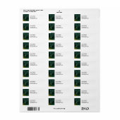 Étiquette James Whistler - Nocturne en noir et or (Feuille entière)