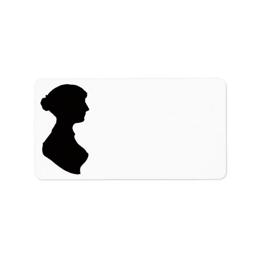 Étiquette Jane Austen Silhouette (Devant)