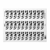 Étiquette Japanese Cloud Pattern Aesthetic (Feuille entière)