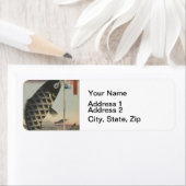 Étiquette Japonais Koi Fish Festival Drapeau Antique (En situation)