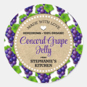 Étiquette Jar de fourre de raisin (Devant)