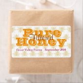 Étiquette Jar de miel filtré de Queen Bee (En situation)