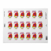 Étiquette Jar de miel pur 2 lb/907g (Feuille entière)