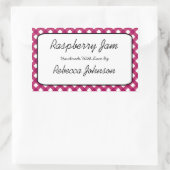 Étiquette Jar personnalisé de framboise Jam (Sac)