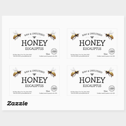 Étiquette Jar Personnalisé Noir Et Blanc (Feuille)