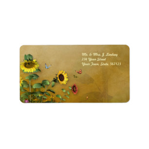 Étiquette Jardin 2 de tournesol