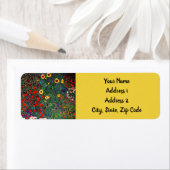 Étiquette Jardin aux fleurs Gustav Klimt (En situation)