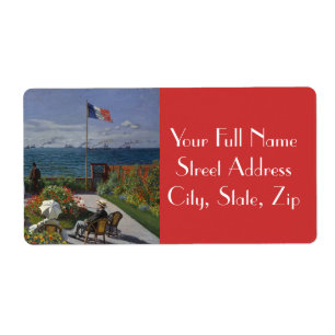 Étiquette Jardin chez Sainte-Adresse par Claude Monet
