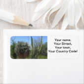 Étiquette Jardin de Cactus (En situation)