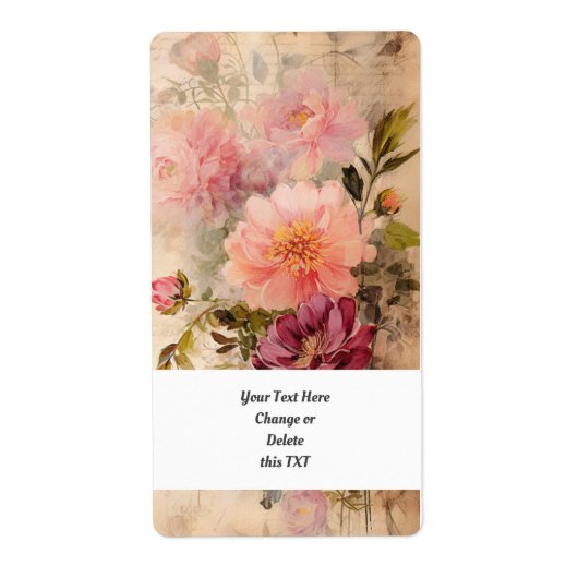 Étiquette Jardin de fleurs 403c Roses rustiques (Devant)