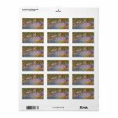 Étiquette Jardin de Monet par Claude Monet (Feuille entière)