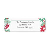 Étiquette Jardin de Noël | (Devant)