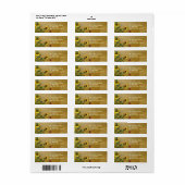 Étiquette Jardin de tournesol 1 (Feuille entière)