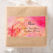 Étiquette JARDIN DES OMBRES PERDUES, rose (En situation)